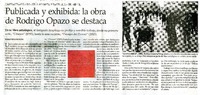 Publicada y exhibida: la obra de Rodrigo Opazo se destaca  [artículo] Marilú Ortiz de Rozas.