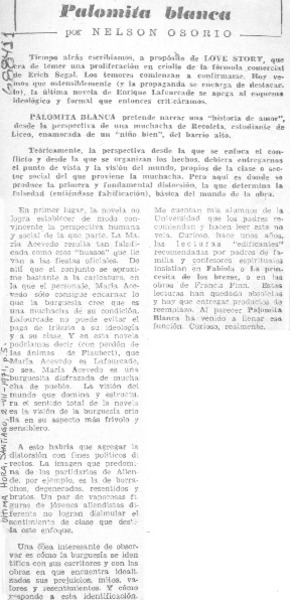 Palomita blanca