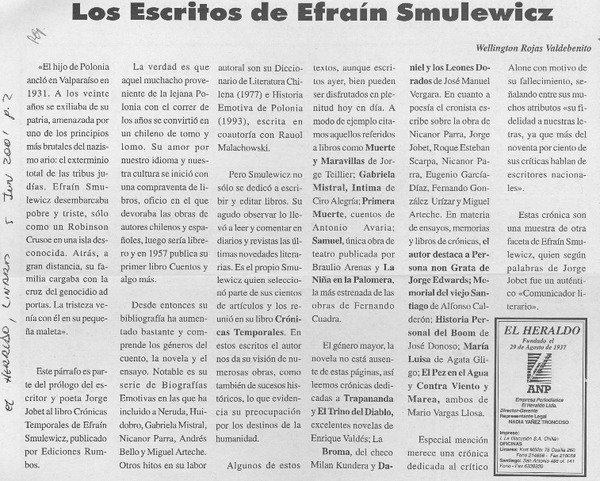 "Deben cuidar las cosas de mi padre"  [artículo] José Ossandón