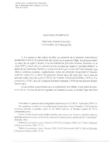 Hacerse pampinos