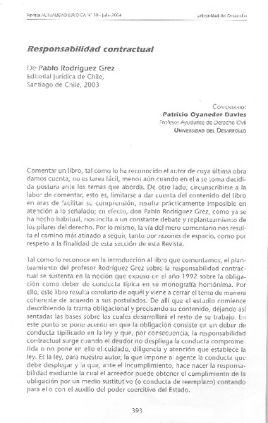 Responsabilidad contractual
