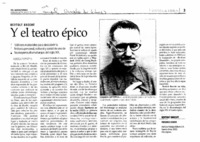 Y El teatro épico
