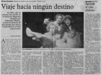 Viaje hacia ningún destino