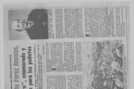 Vicente Pérez Rosales, "choro", enamorado y bueno para los puñetes