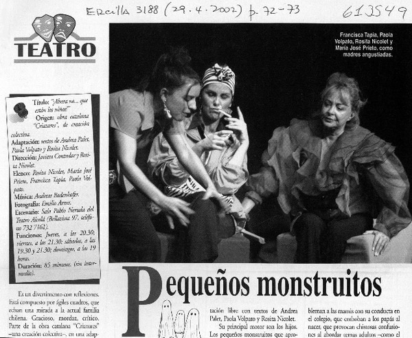 Pequeños montruitos  [artículo] Italo Passalacqua C.