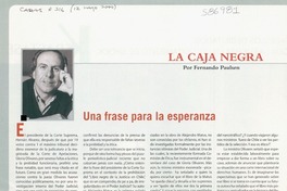 Una frase para la esperanza
