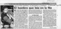 El hombre que leía en la fila  [artículo] Claudio Pereda