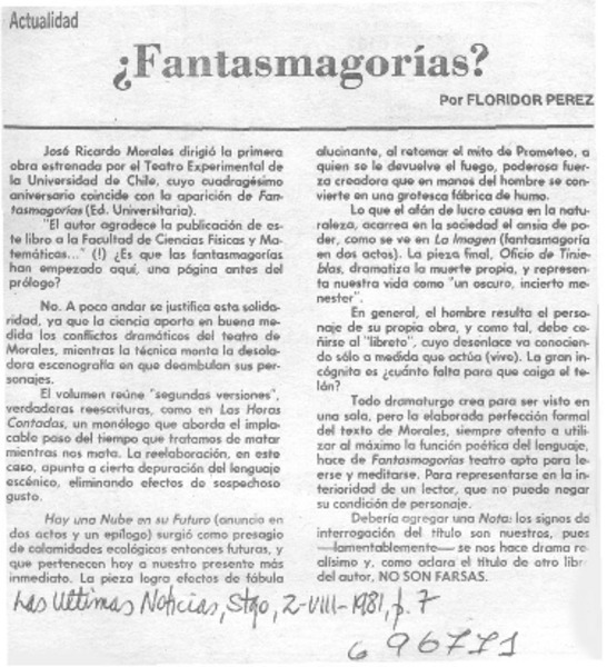 Fantasmagorías?