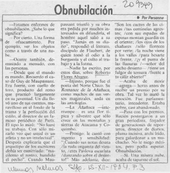 Obnubilación