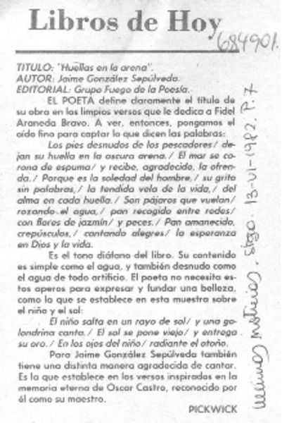 Huellas en la arena.