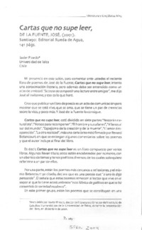 Cartas que no supe leer