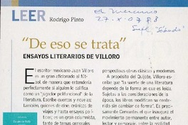 De eso se trata