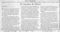 El catador de libros  [artículo] Rodrigo Pinto
