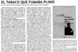 El Tabaco que fumaba Plinio
