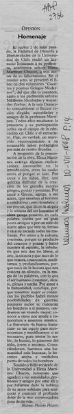 Homenaje  [artículo] Marino Pizarro Pizarro.