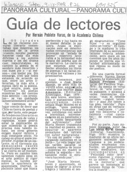 Guía de lectores