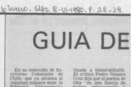 Guía de lectores