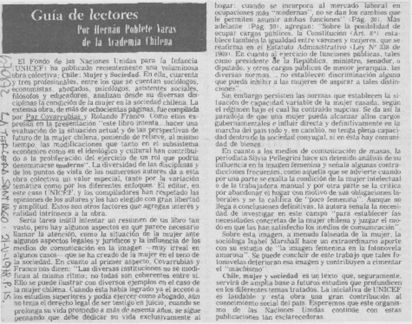 Guía de lectores