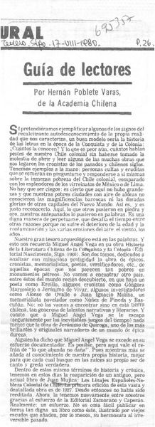 Guía de lectores