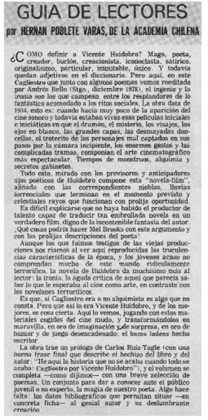 Guía de lectores