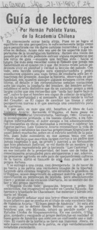 Guía de lectores