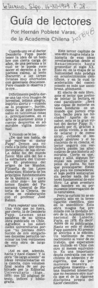 Guía de lectores