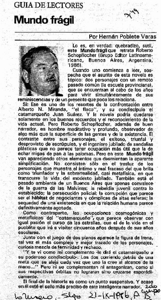 Mundo frágil