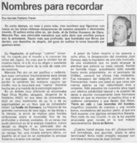 Nombres para recordar