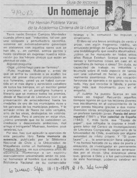 Un homenaje