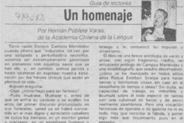 Un homenaje