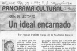 Un ideal encarnado