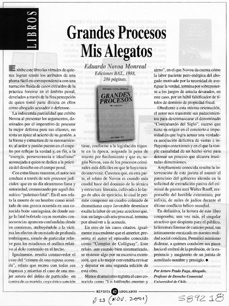 Grandes procesos, mis alegatos
