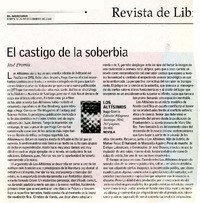 El castigo de la soberbia  [artículo] José Promis.