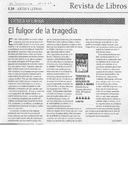 El fulgor de la tragedia