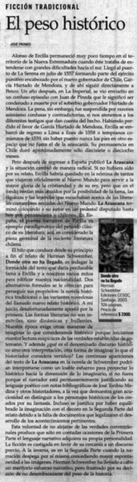 El peso histórico