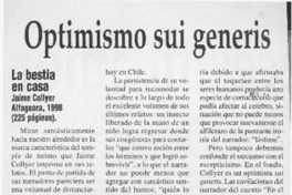 Optimismo sui generis