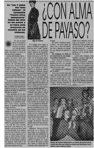 Con alma de payaso?