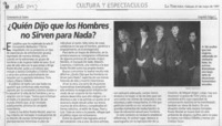 Quién dijo que los hombres no sirven para nada?  [artículo] Leopoldo Pulgar I.