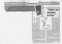 "Sobre los mismos techos"  [artículo] Leopoldo Pulgar.