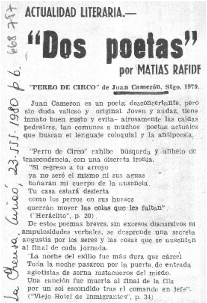 "Dos poetas"