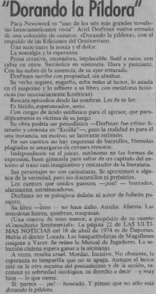 Dorando la píldora