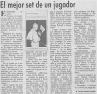 El mejor set de un jugador