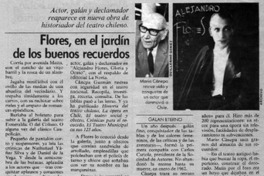 Flores, en el jardín de los buenos recuerdos