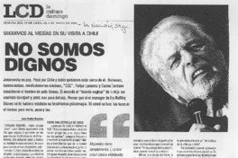 No somos dignos