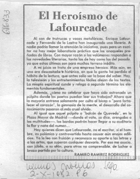 El Heroísmo de Lafourcade