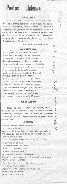 Poetas chilenos