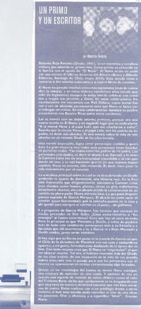 Un primo y un escritor
