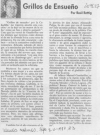 Grillos de ensueño