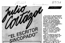 Julio Cortázar "el escritor sincopado"  [artículo] Nira Reyes Morales.