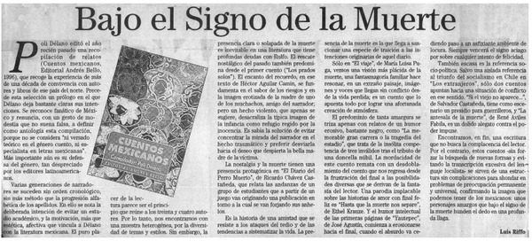 Bajo el signo de la muerte